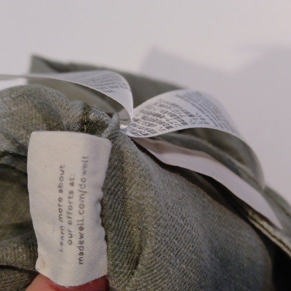 Madewell light green jeans womens plus size 26 several pockets front- back - Picture 16 of 16